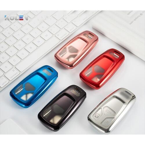 Soft Tpu Car Remote Key Case Full Cover For Audi A4L A5 A6 S4 S5 S6 C6 B6 B7 B8 S7 TT TTS RS QT Coupe Roadster Protection Shell