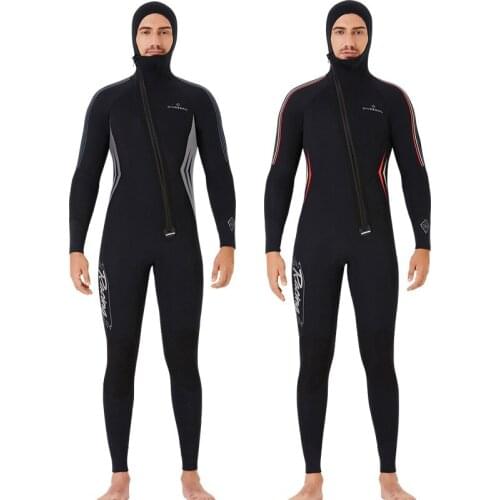 5MM Full-body Men Neoprene Wetsuit Surfing Swimming Diving Suit Triathlon Wet Suit for Cold Water Scuba Snorkeling Spearfish