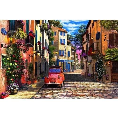 NEW Counted Cross Stitch Kits Needlework Embroidery - 14 ct Aida DMC Color DIY Arts Home Decor - Forest River scenery 5