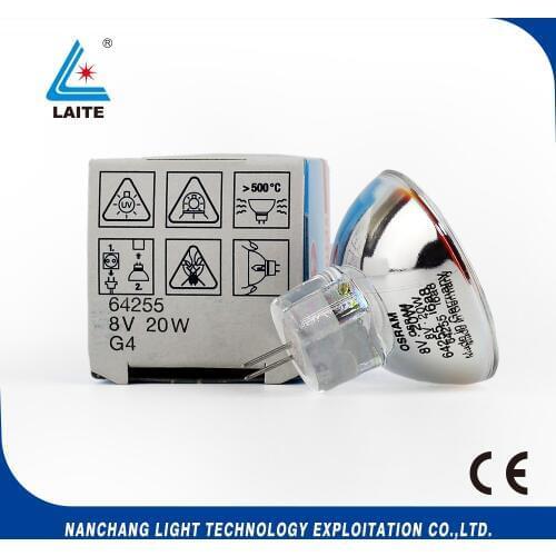 Original 64255HLX 8V20W GZ4 halogen bulb 8v 20w zeiss leica microscope lamp free shipping-5pcs