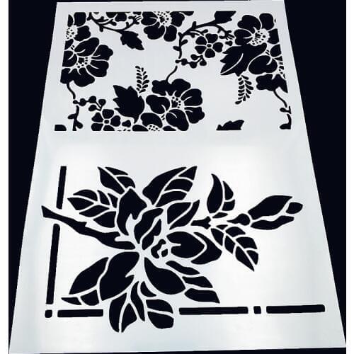 Chrysanthemum plastic mold shield DIY cake scrapbook stencils hollow Embellishments printing lace ruler Valentines Day