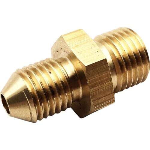 AN4 4 an to 1/2-20 UNF Male Fitting Straight Adapter Aluminum Brass