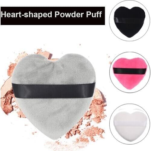 Makeup Blendiful Puffs Large Powder Puffs Cotton Velour Love Shape Powder Puff with Strap Sponges Makeup Tool