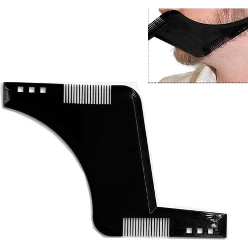 Mens Beard Comb Rule Electric Pocket Sideburn Styling Comb Beard Template/ Makeup Belt Brush Beard Trimming Shaving Tool