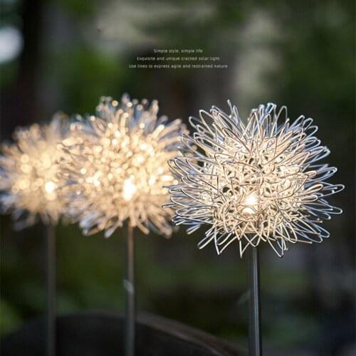 LED solar light outdoor ball dandelion light garden decoration string light garden waterproof solar light fairy lamp