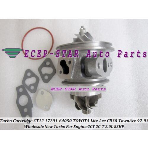 Turbo CHRA Cartridge CT12 17201-64050 17201 64050 Turbocharger For TOYOTA Lite Ace CR30 TownAce 92- Camry CV10 88- 2CT 2C-T 2.0L