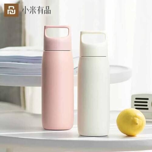 Youpin 450ml Thermos Cup 316 Stainless Steel Vacuum Flask Coffee Tea Thermos With Tea Filter Portable Sport Travel Mug Sports