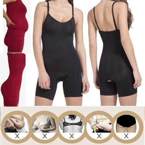 Women Tummy Control Extra Firm Shapewear Full Body Shaper Waist Trainer Ladies Bodysuit Waist Shaper Under Dress Faja Shapewear