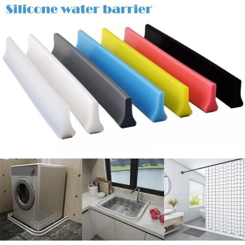 Shower Door Dam Water Stopper Collapsible Shower Threshold Barrier Bathroom Kitchen Wet Separation Home Improve Dropshiping
