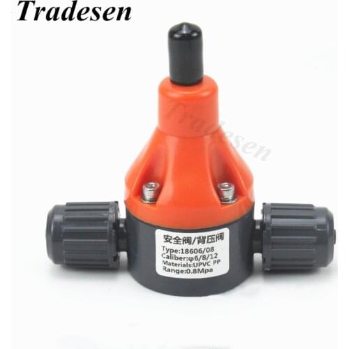 1pc O.D 6mm/8mm Hose Valve Industrial Water Treatment System Pipe Back PressureV Valve Dosing Circulation Control Safety Valve