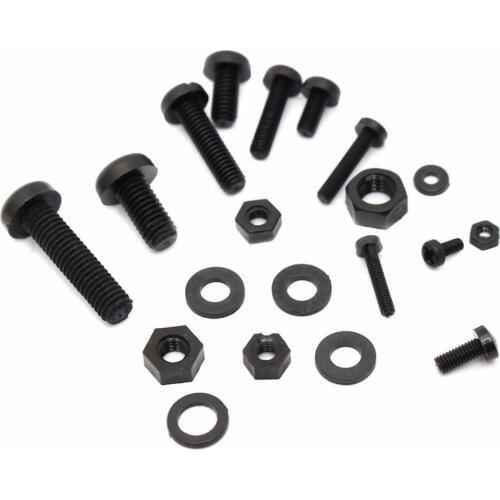 150pcs New M2 M2.5 M3 M4 M5 Nylon Hex Screw Black Hex Screw kit Bolt Nut Standoff Spacer Assortment set