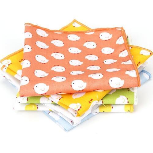 2018 Brand New Mens Cotton Fashion Handkerchief Animal Print Pocket Square For Man Wedding Chest Towel Suits Hankies 25*25cm