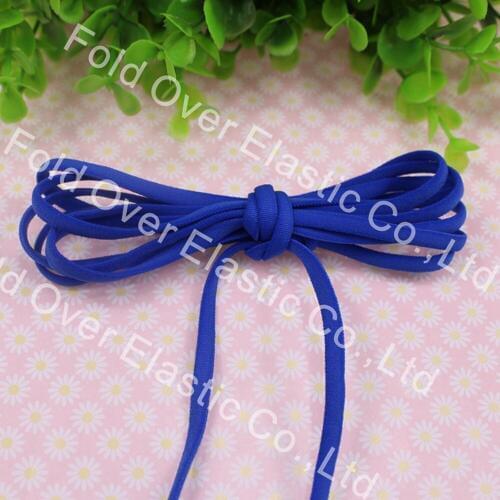 5mm #92112 Electric Blue Elastic Nylon Thread String Rope For Clothes Shoes DIY material, 100 yards/lot