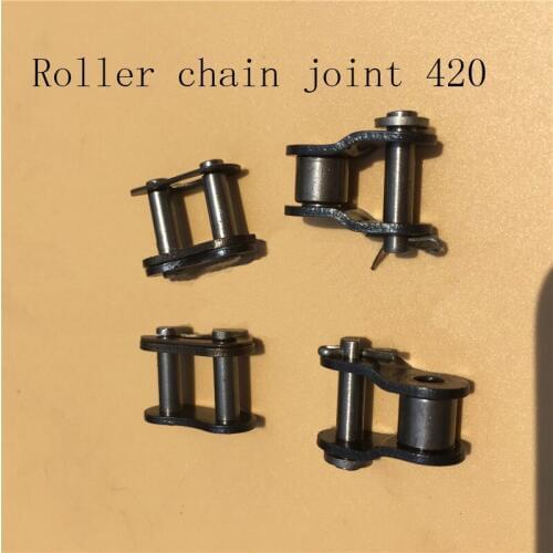 5 Pcs Transmission Chain Joint Roller Link 420 Motorcycle Tricycle Chain Buckle Carbon Steel Roller Chains Joints