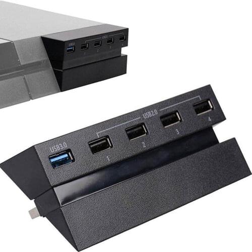 PS4-Hub USB 3.0 High Speed Charger Controller Splitter Expansion LED Extension Adapter for Playstation 4 Console Accessories