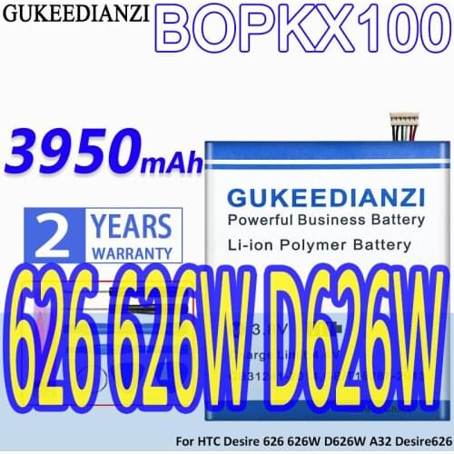 High Capacity GUKEEDIANZI Battery BOPKX100 3950mAh For HTC Desire 626 626W D626W A32 Desire626