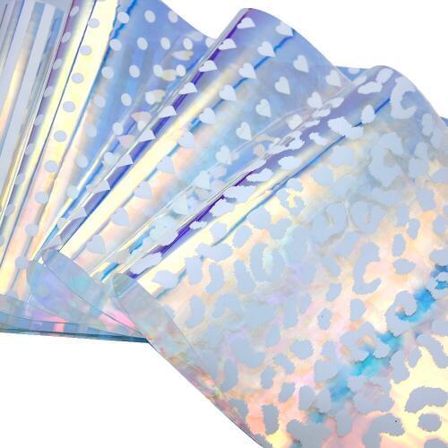 David accessories 20*33cm transparent PVC faux artificial Synthetic leather fabric hair bow diy decoration crafts 1piece,1Yc7203