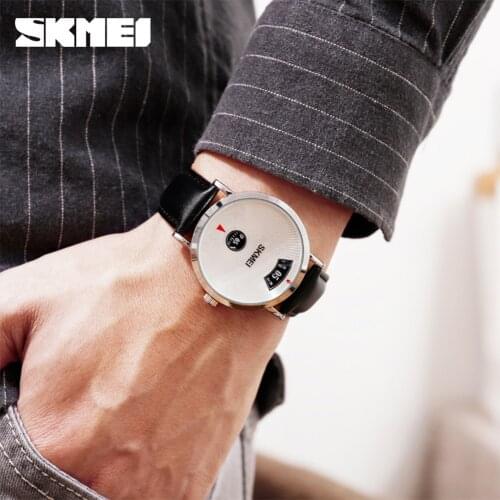 SKMEI Simple Men Quartz Watch Business Style Fashion Wristwatches 3Bar Waterproof Stainless Steel/Leather relogio masculino 1489