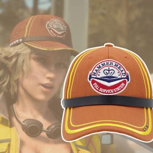 Cosplaydiy Game Final Fantasy XV Cindy Aurum Cosplay Hat Adult Halloween Game FF15 Cosplay Hat Women BaseBall Cape L0516