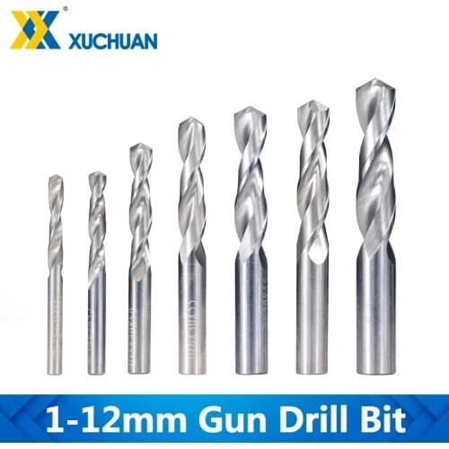 Tungsten Carbide Drill Bit 1-12mm Gun Drill Bit For CNC Lathe Machine Metal Hole Drilling Twist Drill Bit