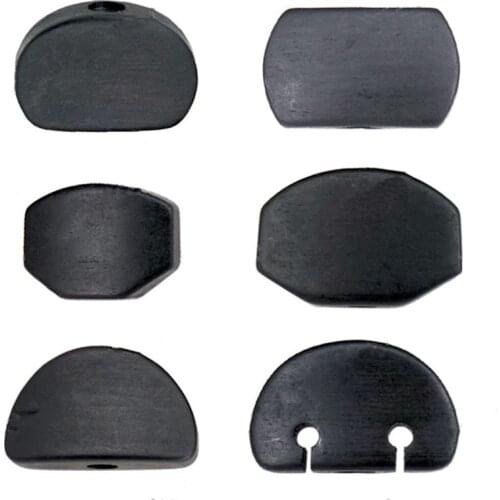 6Pcs Black Wood 6 Shapes Guitar Tuning Pegs Tuners Machine Heads Replacement Button Knobs Handle Cap Tip With Screws