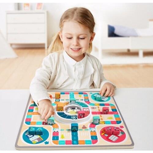 Flying Chess Board Game Early Education Toy Jump Checkers Parent-Child Toys Interesting Interactive Chess Party Game Gifts