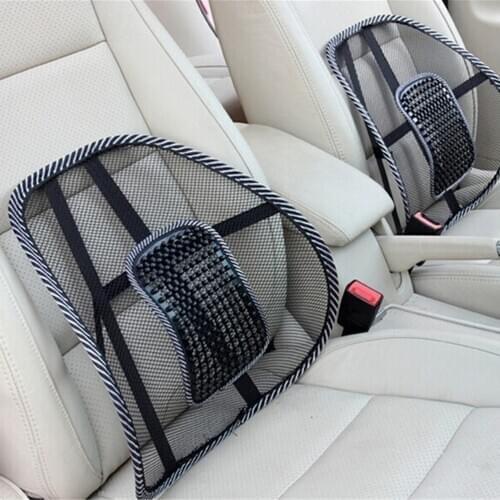 Massage Vent Mesh Lumbar Lower Back Brace Support Car Seat Chair Cushion Pad