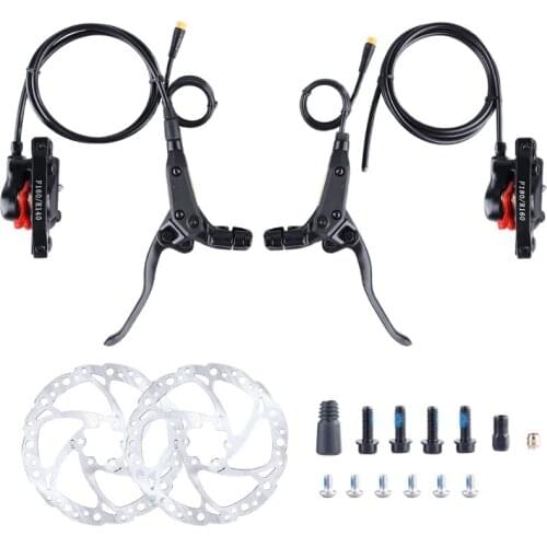 Electric Bike Hydraulic Brake Set E-Brake MTB Electric Bike Brake For Bafang Motor 3 PIN Cut Off Power Brake
