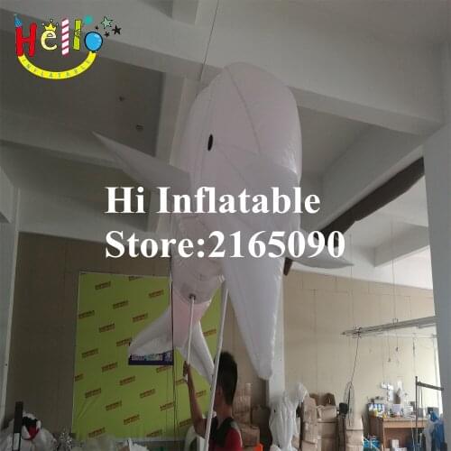 3 m long new design stage decoration inflatable dolphin performance costume for parade