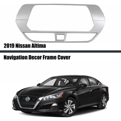 For Nissan Altima 2019-2020 Car Front Central Console Navigation Frame Cover Trim Bezel ABS Attachment