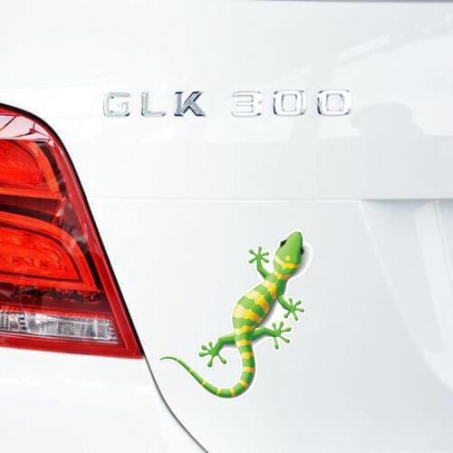 Car Stickers Gecko House Lizard Animals Cartoon Lovely Funny Creative Decals Waterproof Reflective Auto Tuning Styling D10
