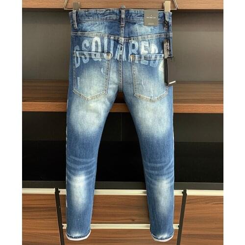 Skinny Italy Brand Coolguy Cool Jeans Men Hiphop Streetwear Business Jeans