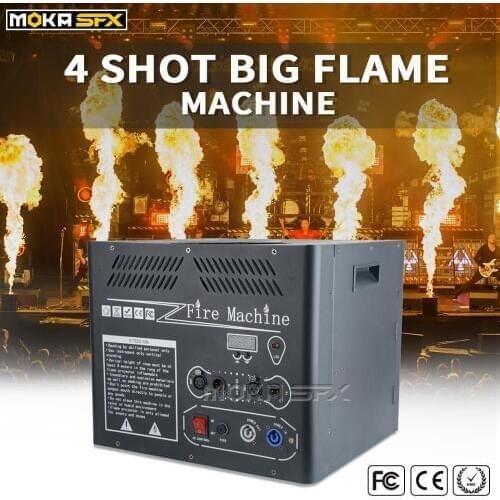 MOKA SFX 4 heads big fire flame machine instant stop dmx flame projector jet 6m for big stage events