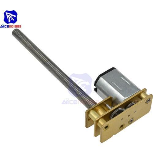 Diymore 1024GA20-N20*M455 6V DC Gear Motor Thread Flip N20 Reduction Gear Motor M4 x 55mm Shaft