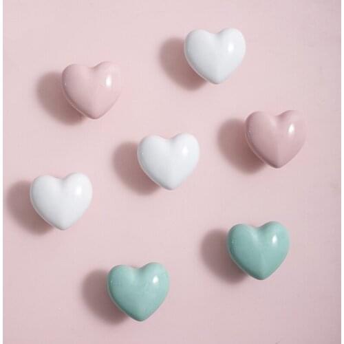 Childrens room cabinet door handle lovely love cabinet drawer handle macarone color clothing cabinet ceramic handle