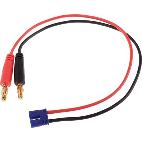 EC2 Male to 4mm Banana Plug Connector Plug Adapter Battery RC Charge Cable Lead for RC lipo battery