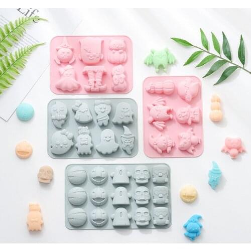 Silicone Cake Mold Halloween Pumpkin Ghost Baking Mold DIY Handmade Soap Mold Chocolate Mold Ice cube mold