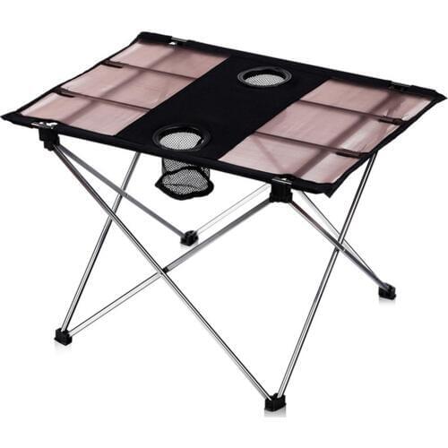 Portable Outdoor Camping Folding Tables Ultralight Roll Up Camp Tables with Carrying Bag for Outdoor Camping Hiking Picnic