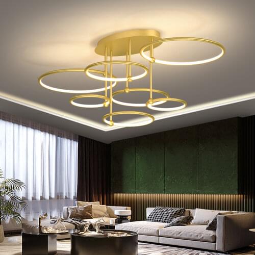 6arms 7arms Modern Led Pendant Light Home Circle Pendant Lamp For Living Room Bedroom Dining Room Hanging Lamp Indoor Luminaires