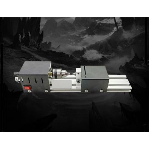 200W Efficient Mini Lathe Machine Mini CNC Milling Machine DIY Woodworking Wood Working Lathe Grinding Polishing Drill Tool Set