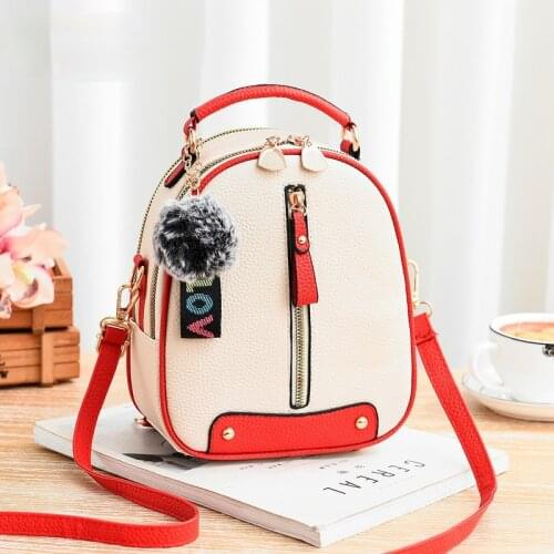 Womens Bag New Style 2021 Fashion Simple Womens Wild Backpack Fashion Multifunctional Dual-use Womens Small Backpack