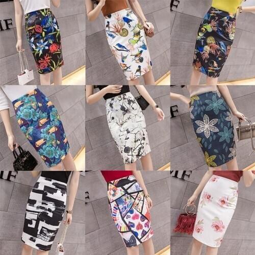 Spring and summer fashion new high waist Decor buttock half skirt slim split one step skirt woman