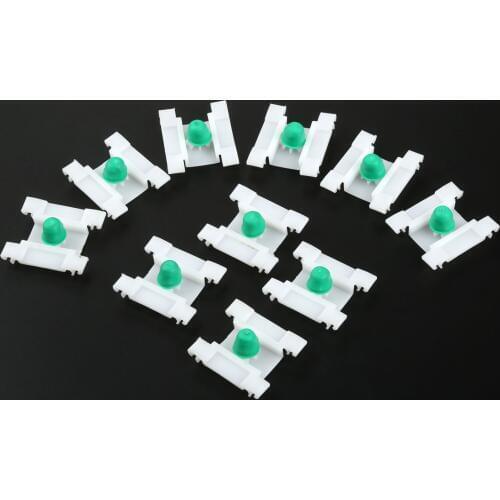 10Pcs Car Exterior Door Trim Panel Clips Short Stem Bumpstrip Strip Moulding Plastic Rivets Auto Fastener Clip For V W MK3 Golf