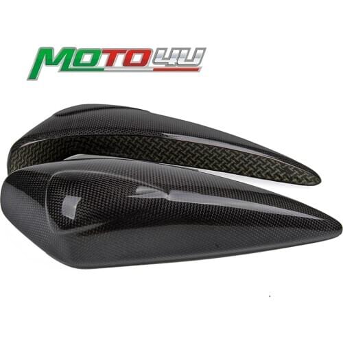 100% Carbon Fiber Tank Sliders Protectors Motorcycle Accessories For TRIUMPH Daytona 675 2013 2014 2015