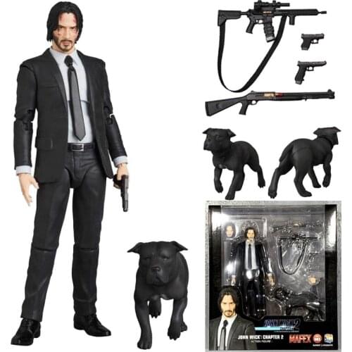 15cm New Type Mafex 085 JOHN WICK Chapter 2 Action Figure Collectible Model Toy