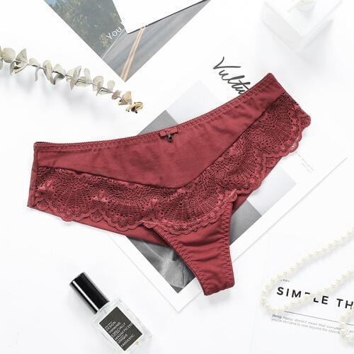 Lilymoda 3pcs New Arrivals Women Lace Panties Underwear Sexy Seamless T Back Thongs Rhinestone Ladies High Quality Lingerie Soft