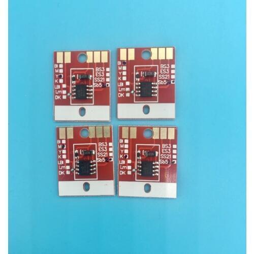4PCS C M Y K Mimaki permanent chip ink cartridge chips SS21 for Mimaki JV5 JV33 CJV30 JV150 JV300 eco solvent plotter printer