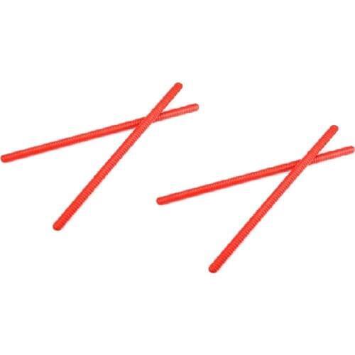 4 Pcs Rhythm Stick Learning Toys Wooden Threaded Claves Musical Percussion Instrument Rhythm Sticks Kids Toy