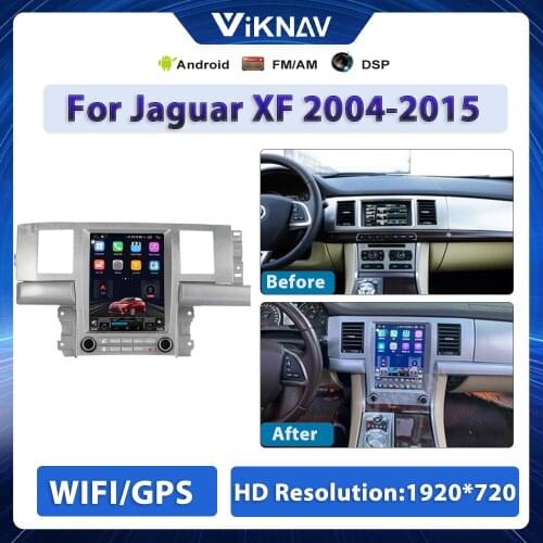 10.25 inch car radio head unit For Jaguar XF 2004-2015 2Din Car GPS Navigation Stereo receiver DVD Multimedia Player Android 10