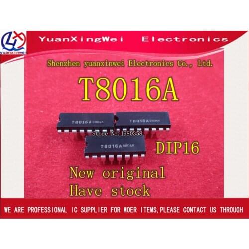 Free Shipping 5PCS Original T8016A T8016 DIP-16 IC NEW (QC20)
